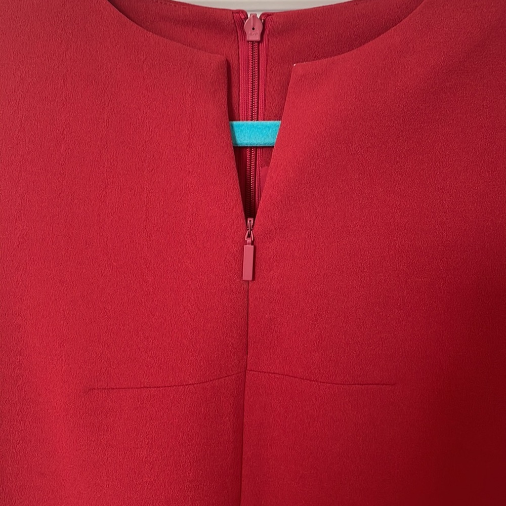 Deep Red Tibi Work Dress - Perfect for Spring - Picture 11 of 14